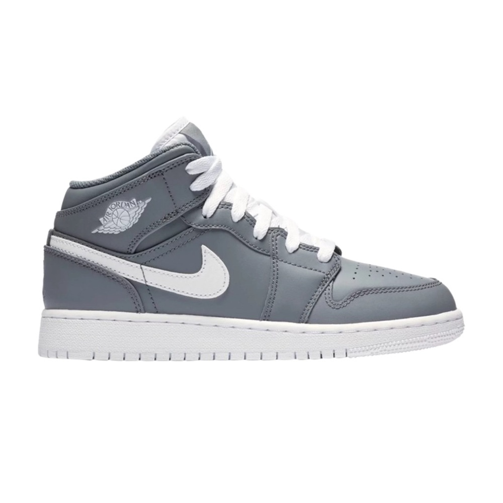 Youth Jordan 1 Mid Cool Grey Size 6.5Y